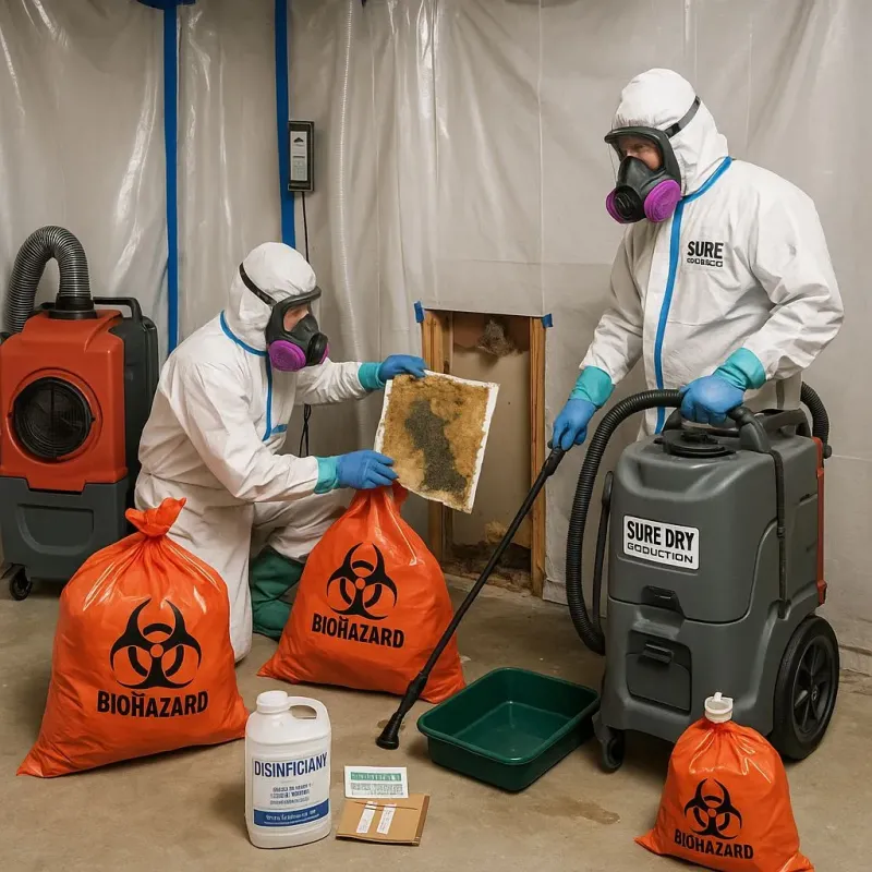 Contaminated Water Handling Protocols process in Pantego, TX